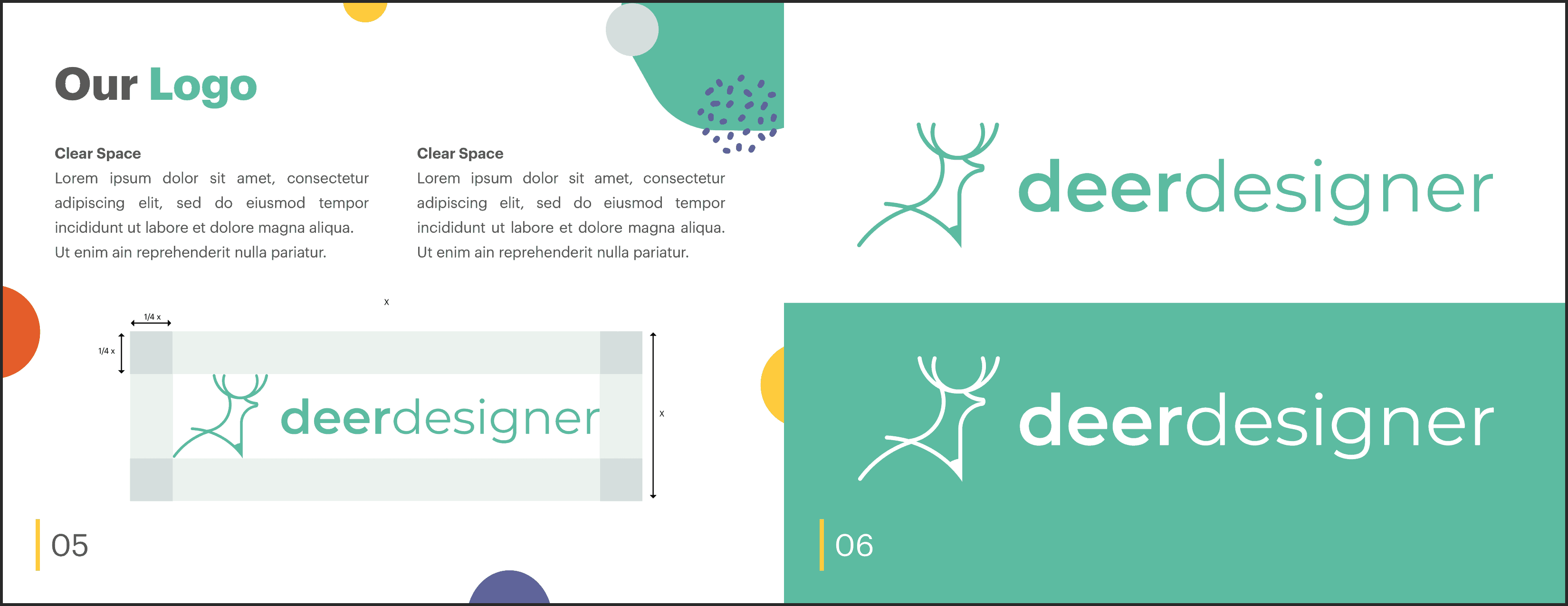 Deer Designer Brand Guide Sample