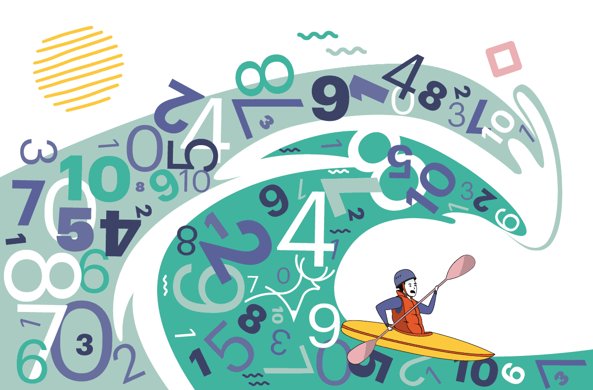 data tsunami data overload cartoon