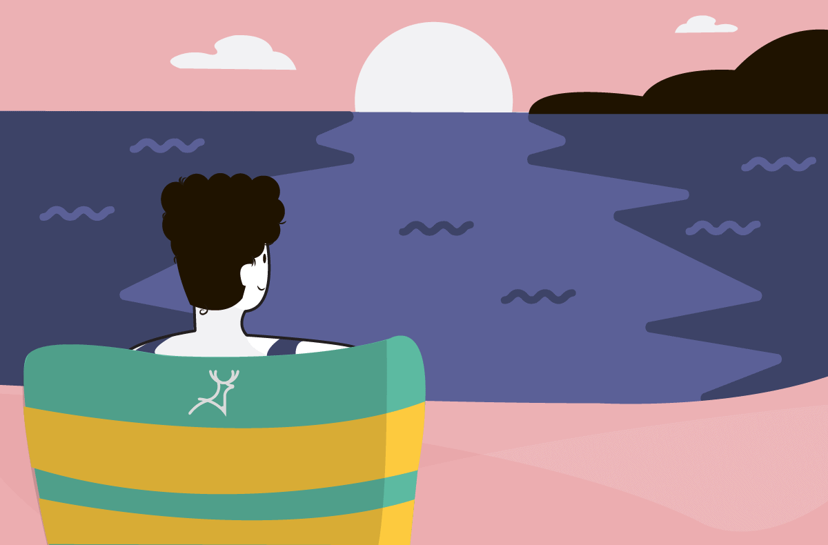 vacation beach illustration