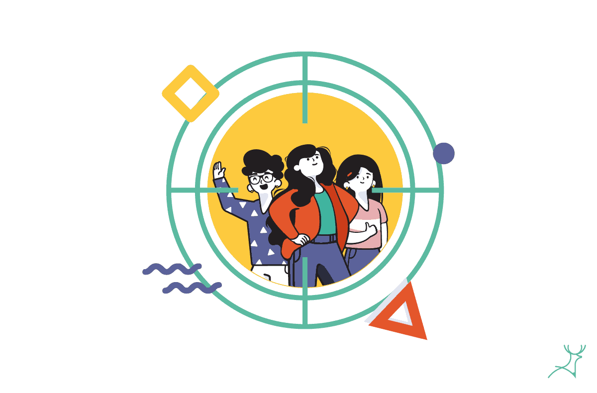 target market illustration cartoon