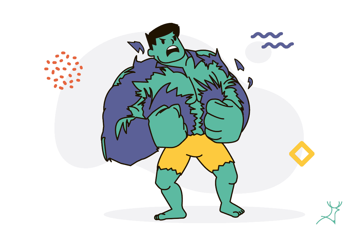 the hulk cartoon illustration