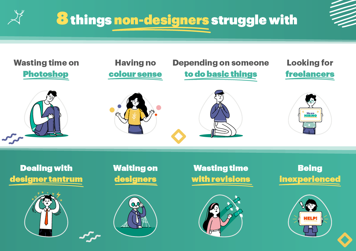 8 Things you struggle with if you're not a designer