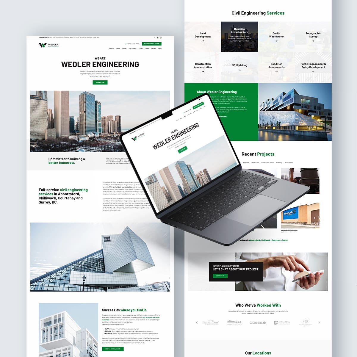 #30728 wedler home, sub & mobile mockups mockup