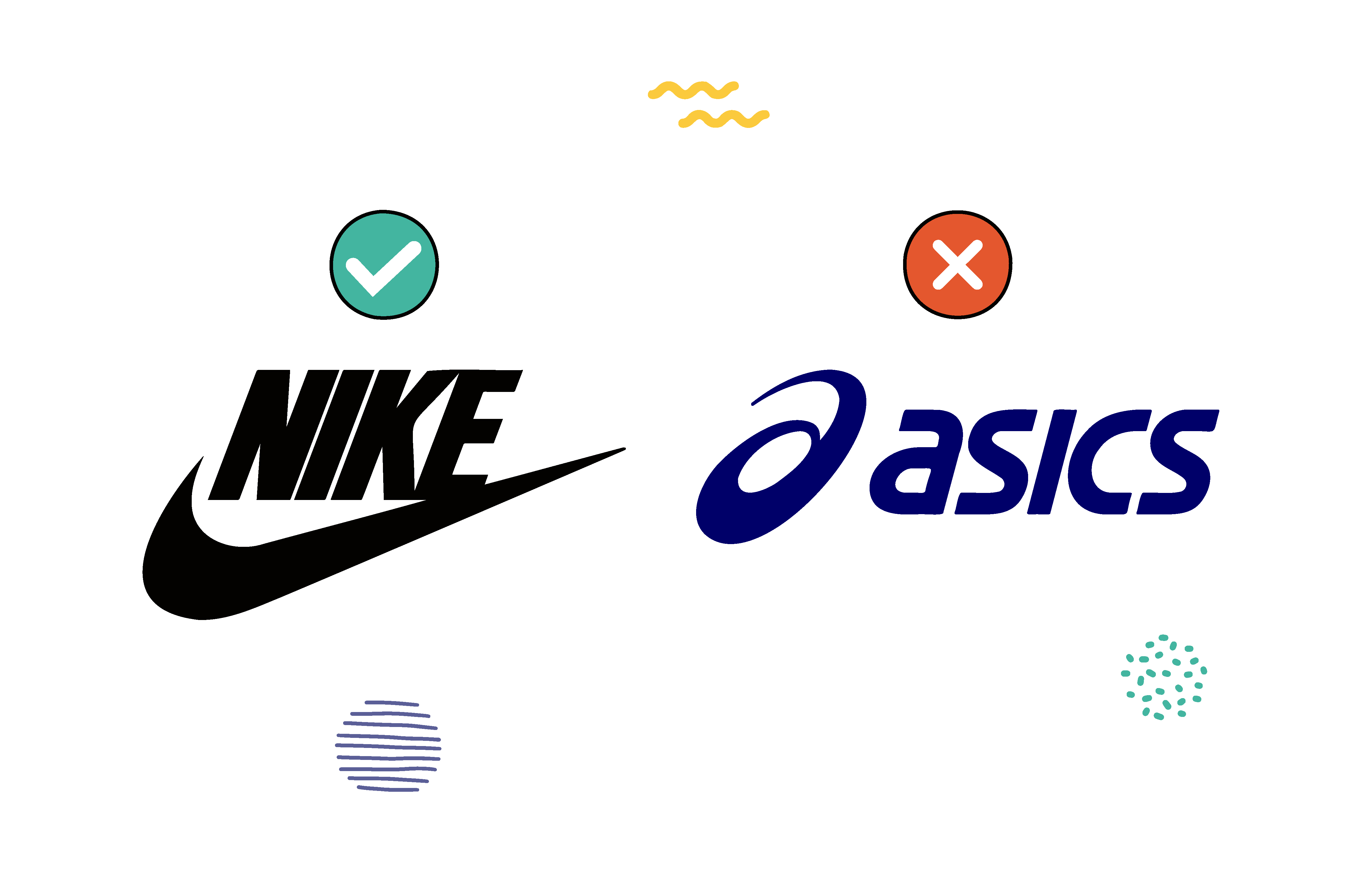 #345 - Logo design nike vs asics