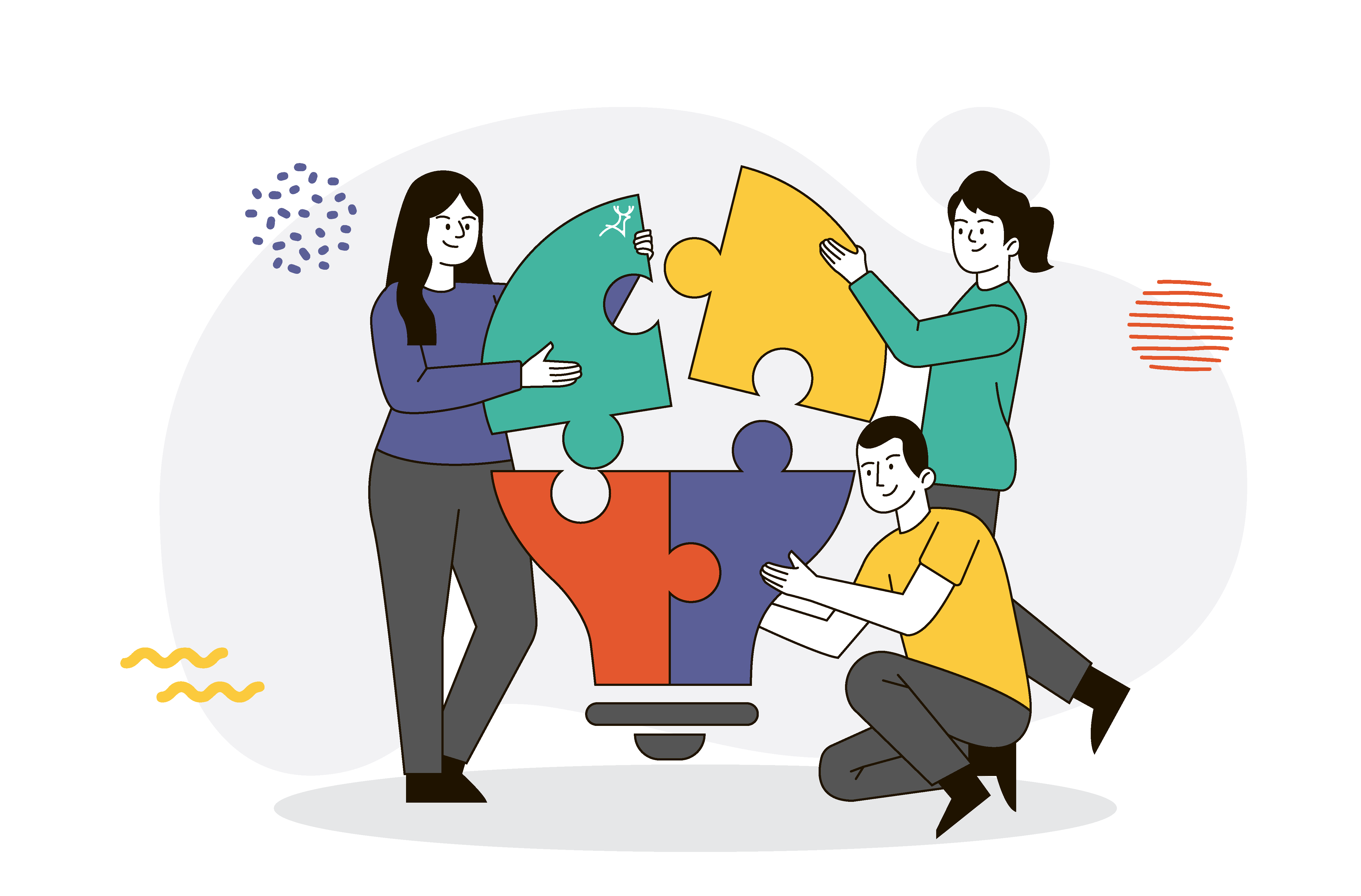 #353 - Conceptualize a logo - design team working together to form an idea