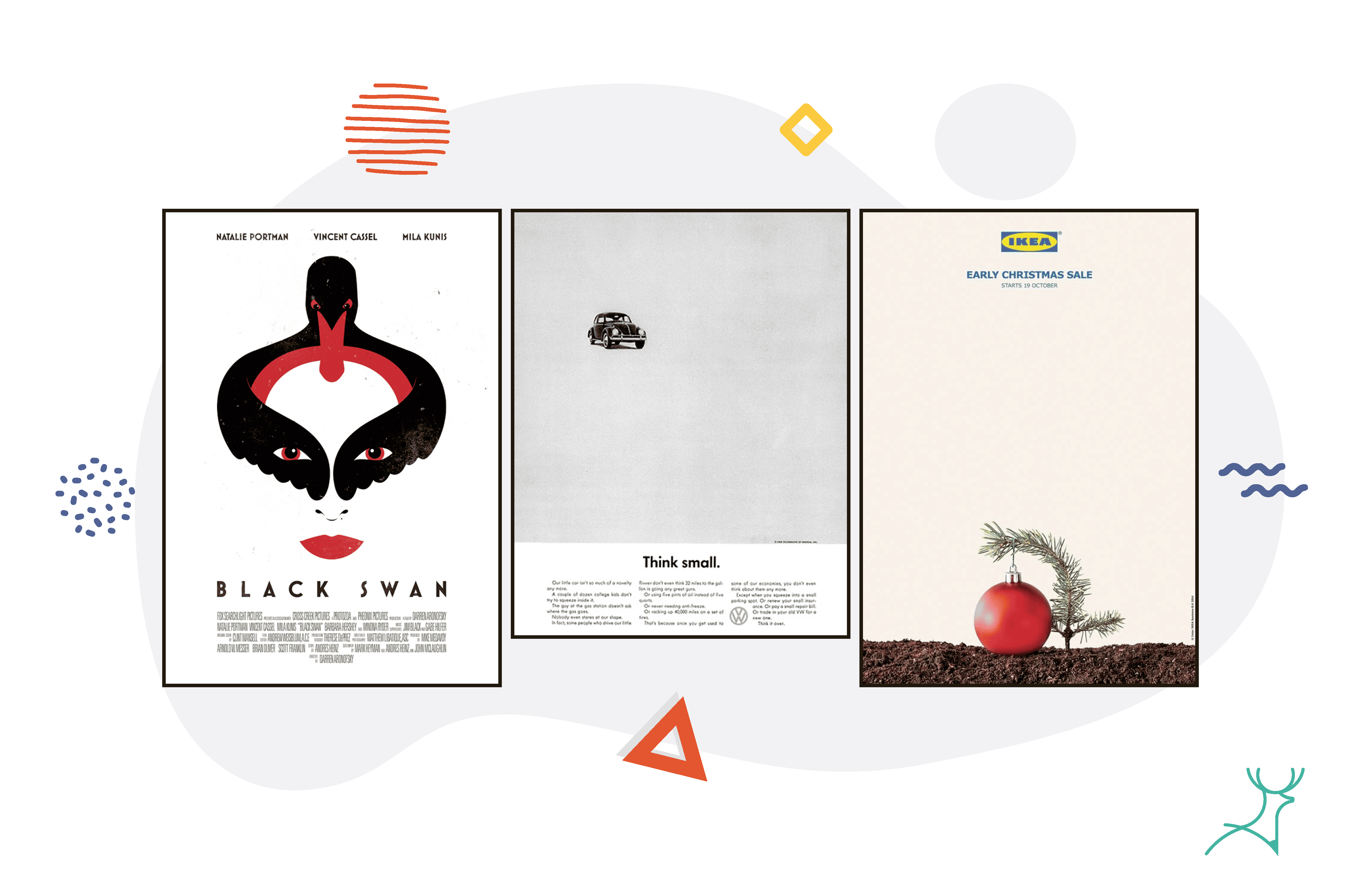 Whitespace negative space used in design example