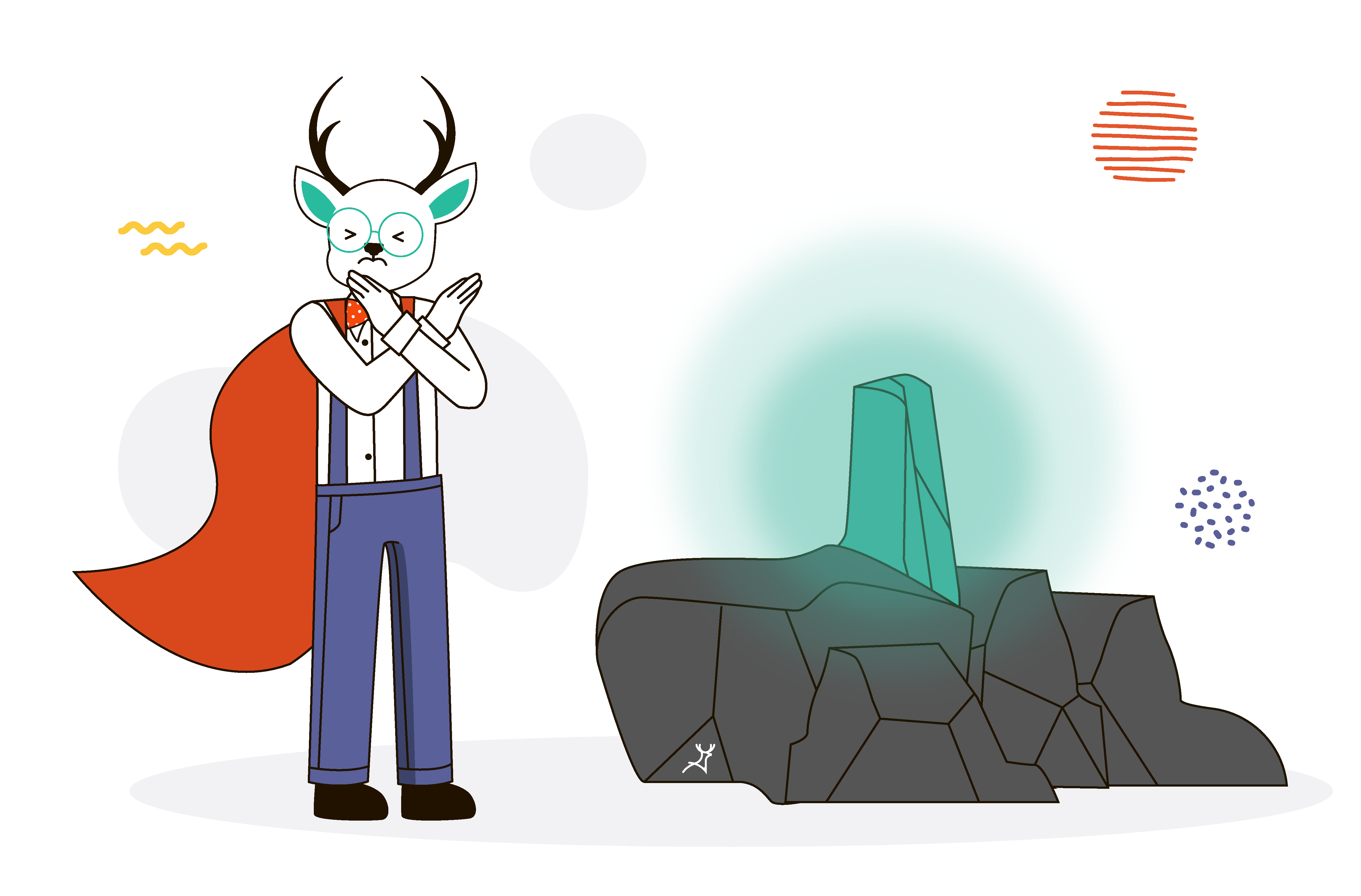 Deer Designer mascot kryptonite weakness