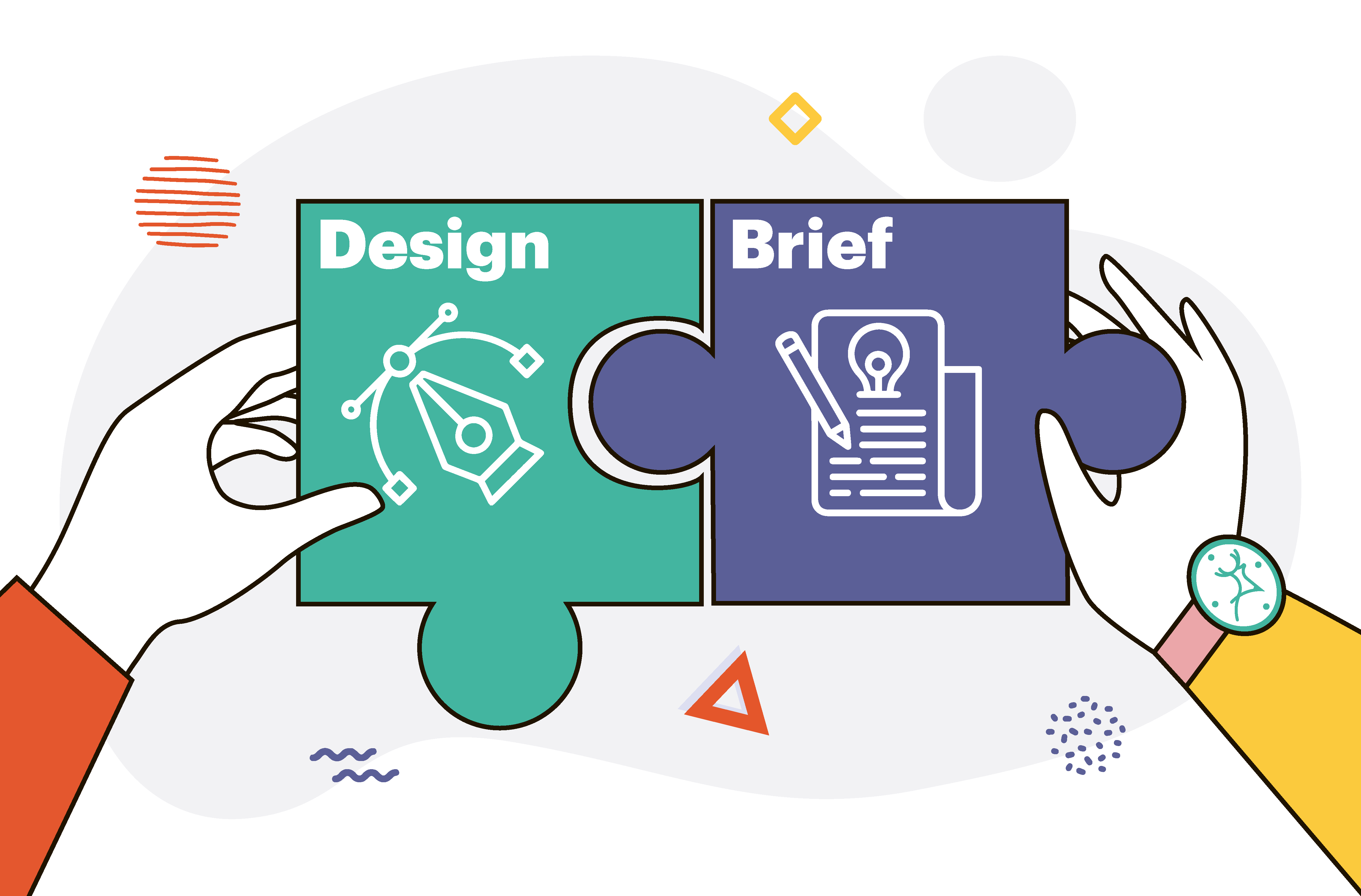 Design Brief puzzle pieces