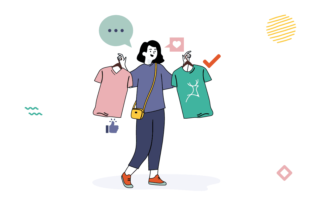 selling t-shirt merch illustration