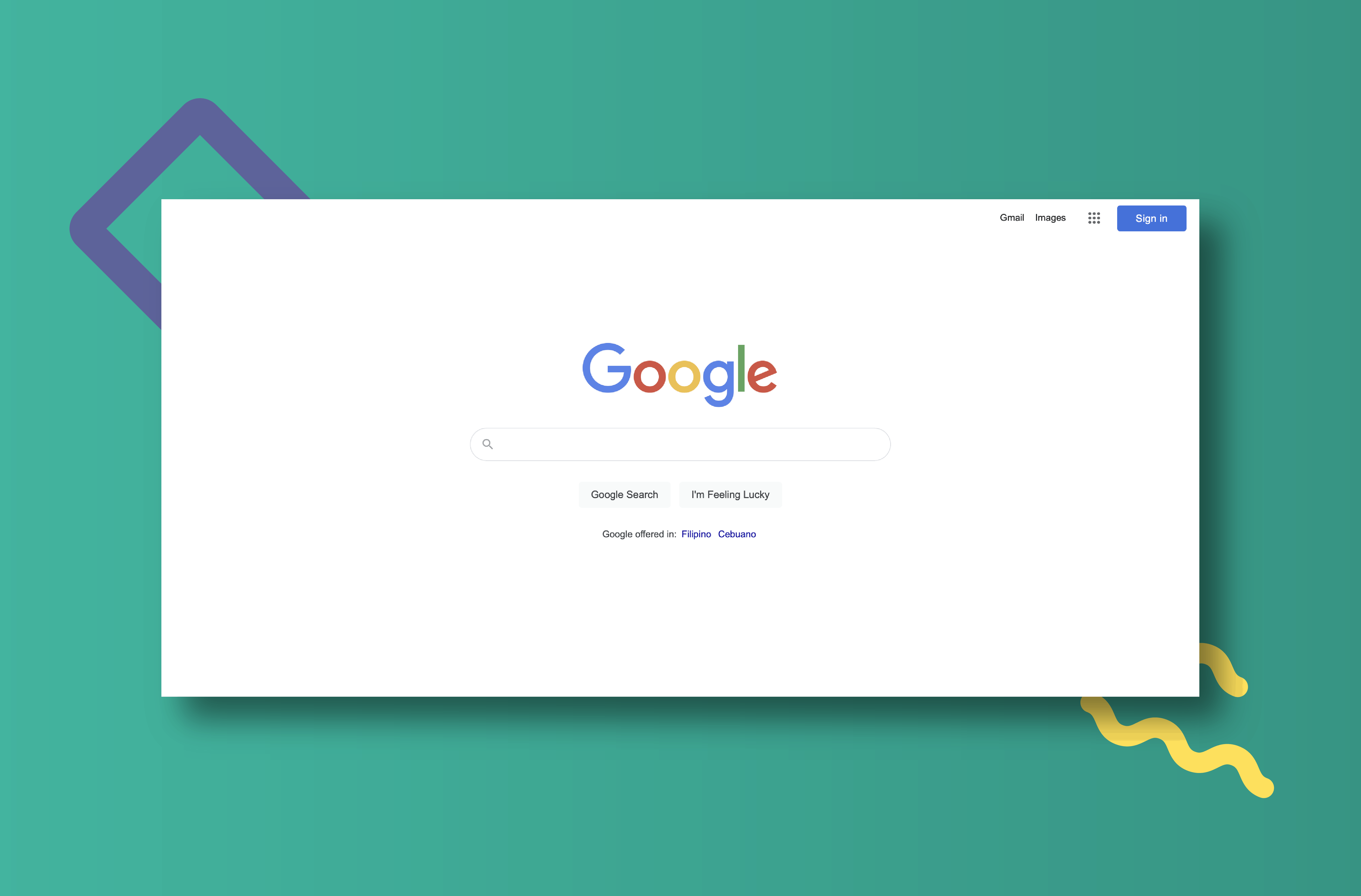 google homepage screenshot