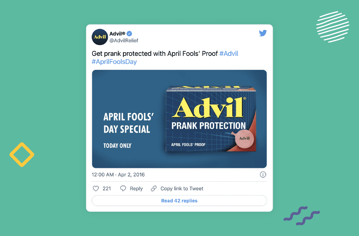 April Fools Advil