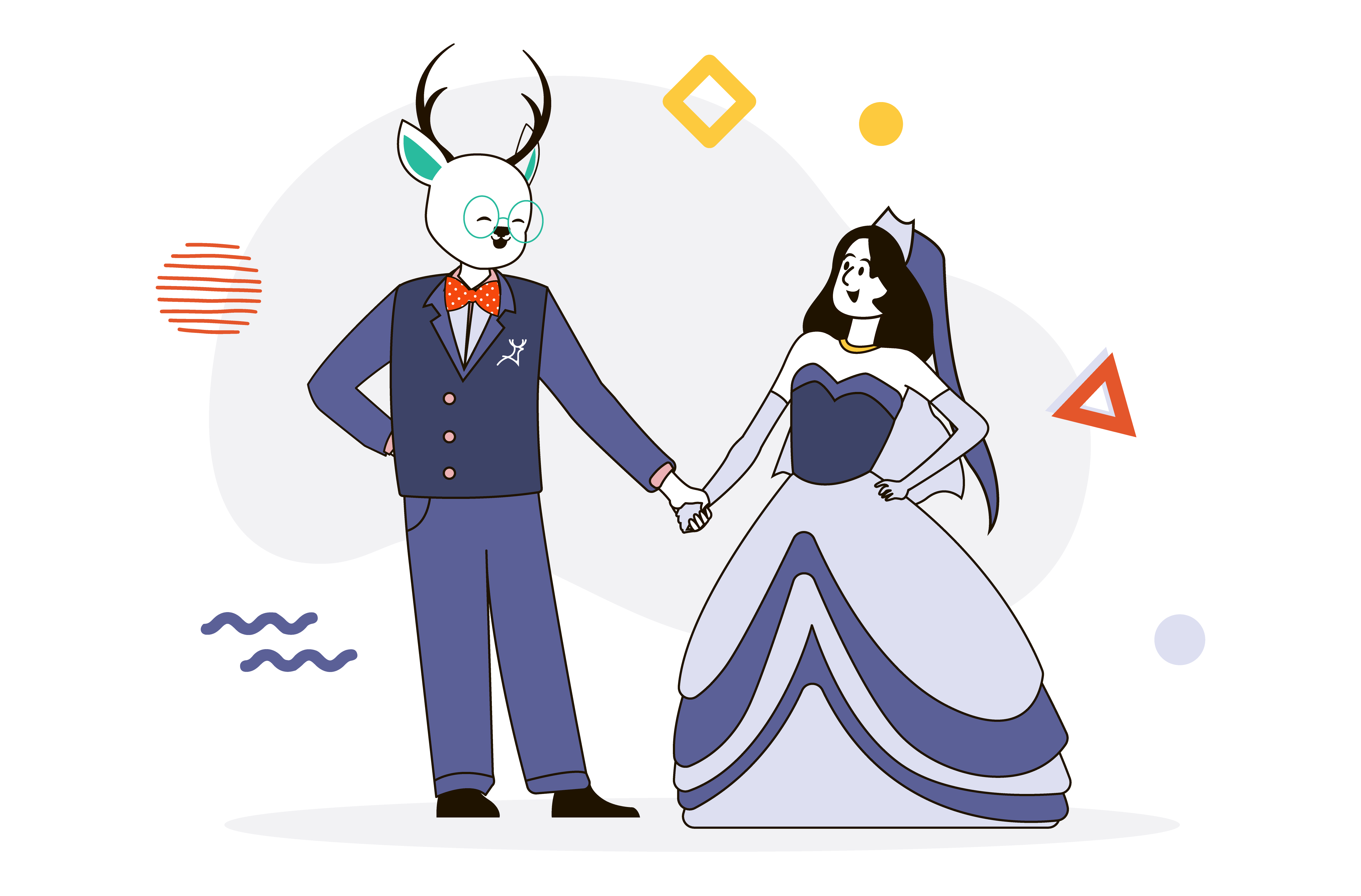 Deer Designer wedding happy client forever