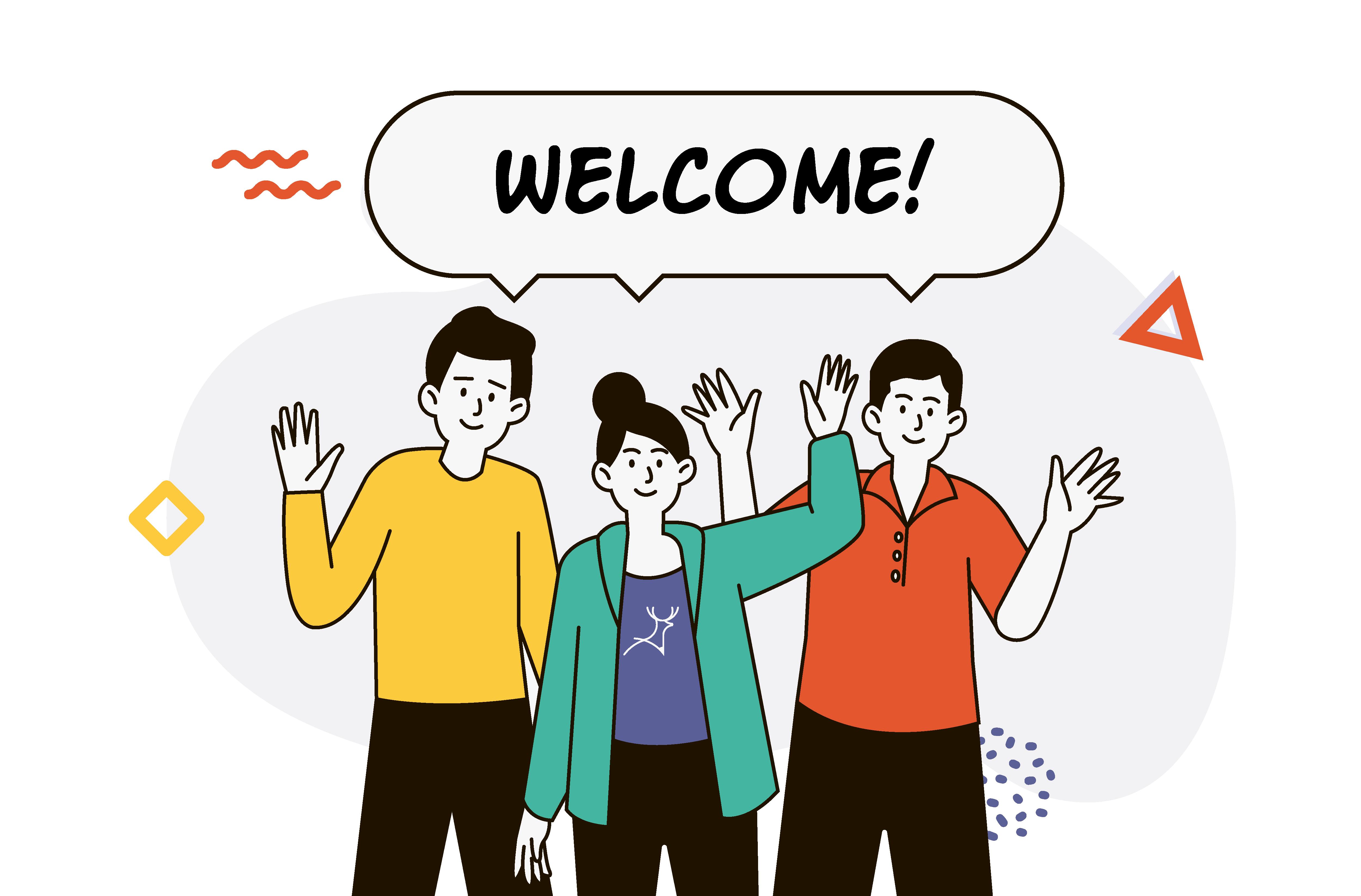 Design team welcoming new designer employee - ver 2