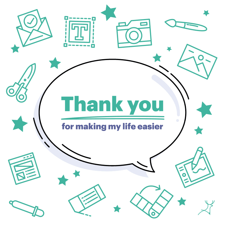 social media appreciation card