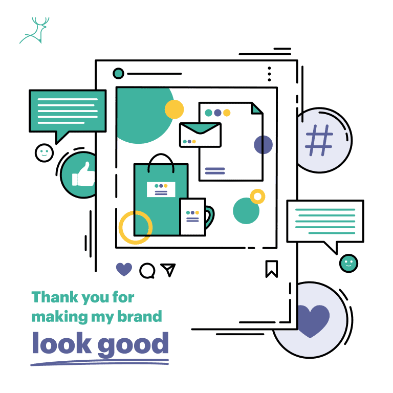 social media appreciation card