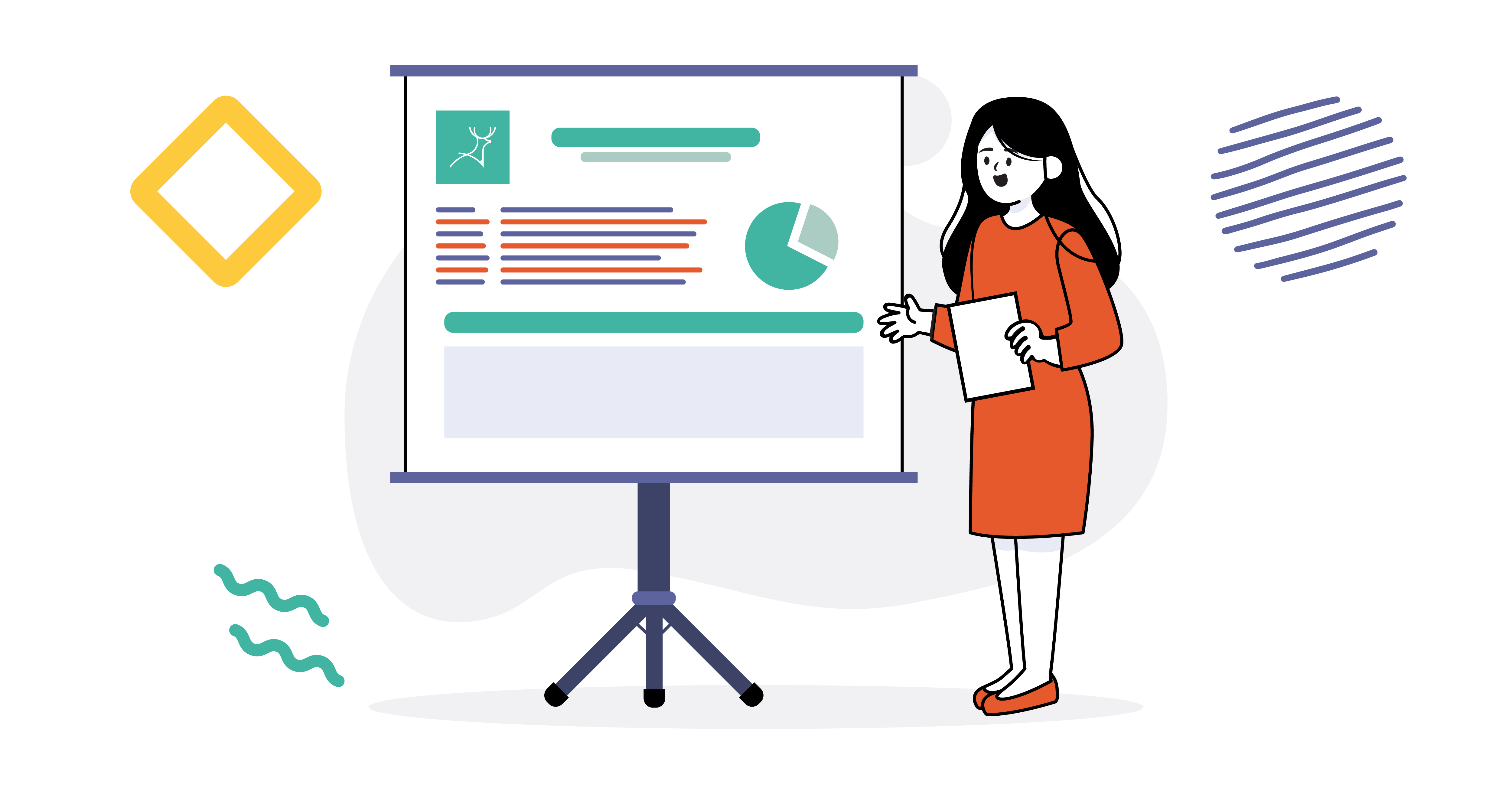 company presentation cartoon