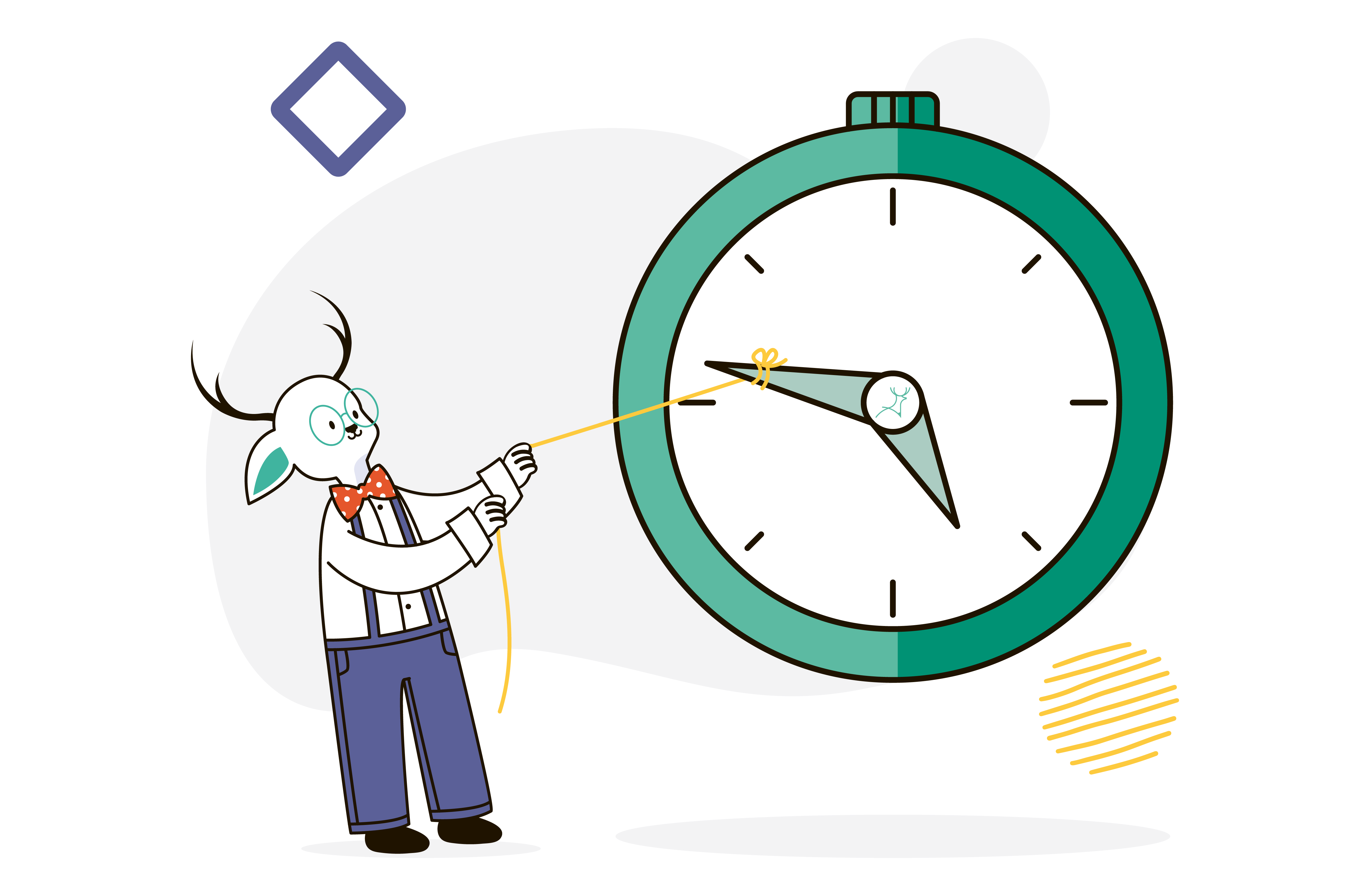 saving time cartoon