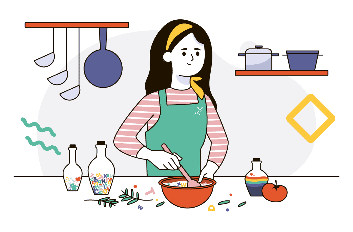 Cooking design sample