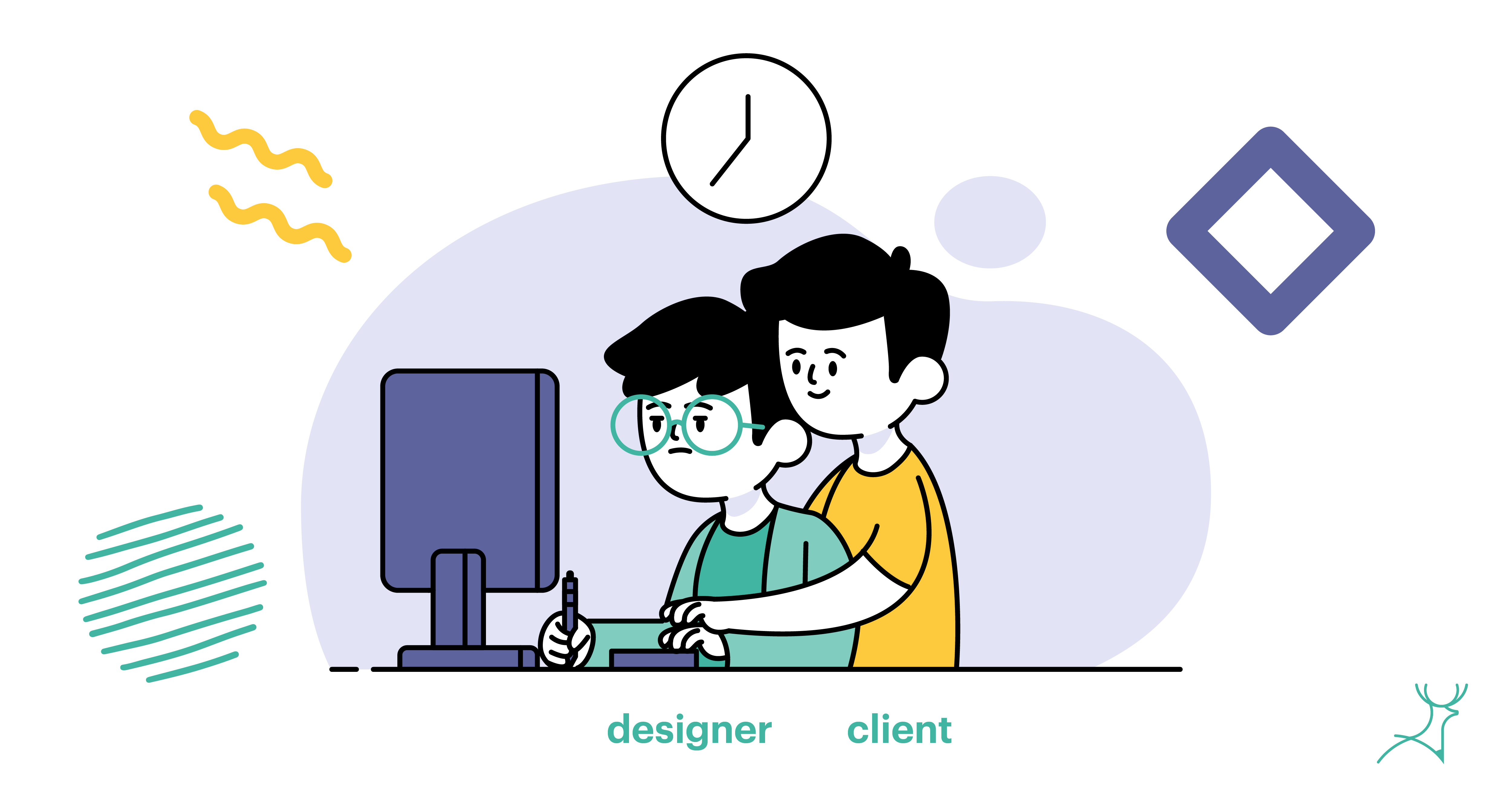 clingy client cartoon