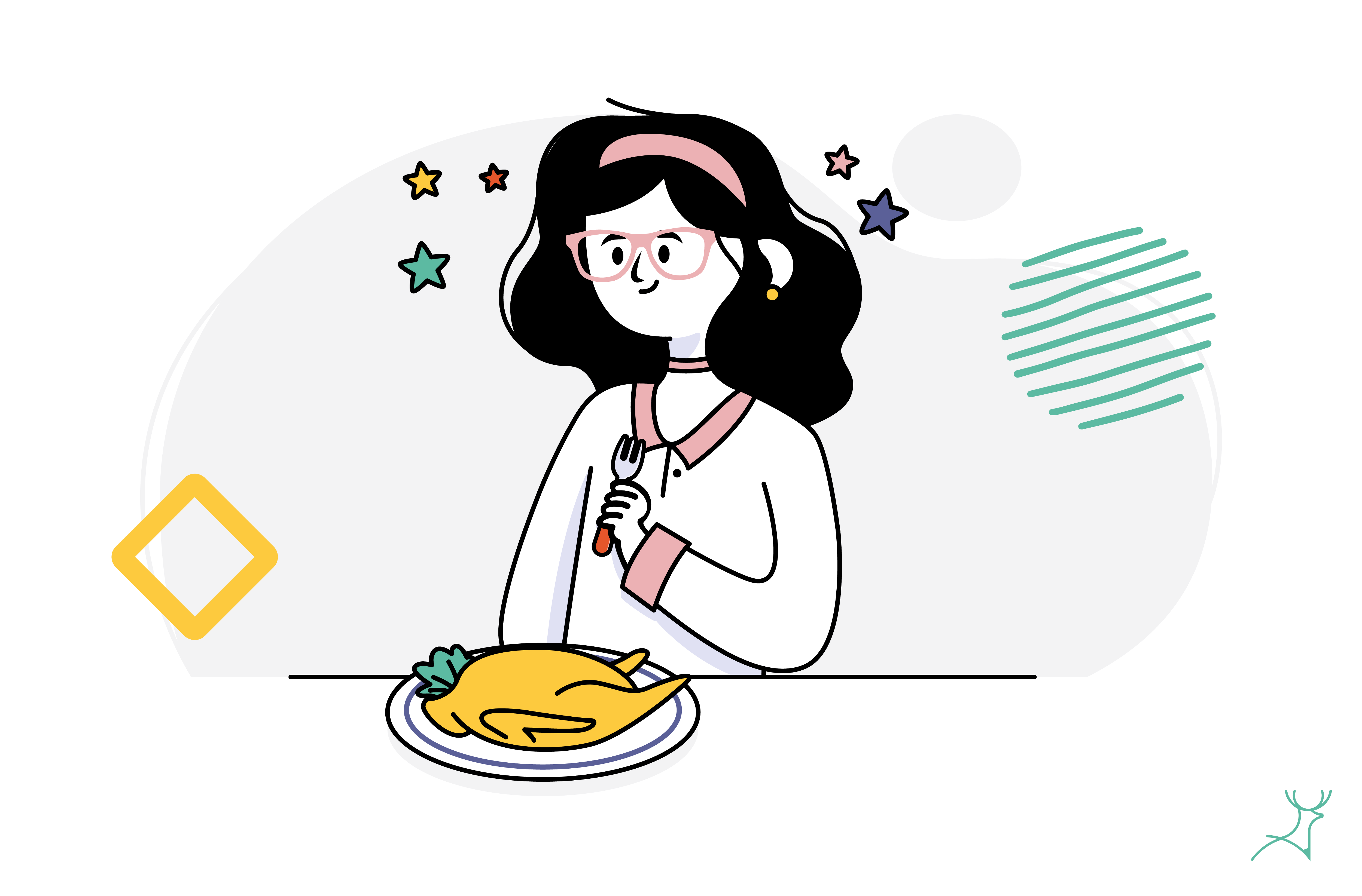 eating with your eyes cartoon