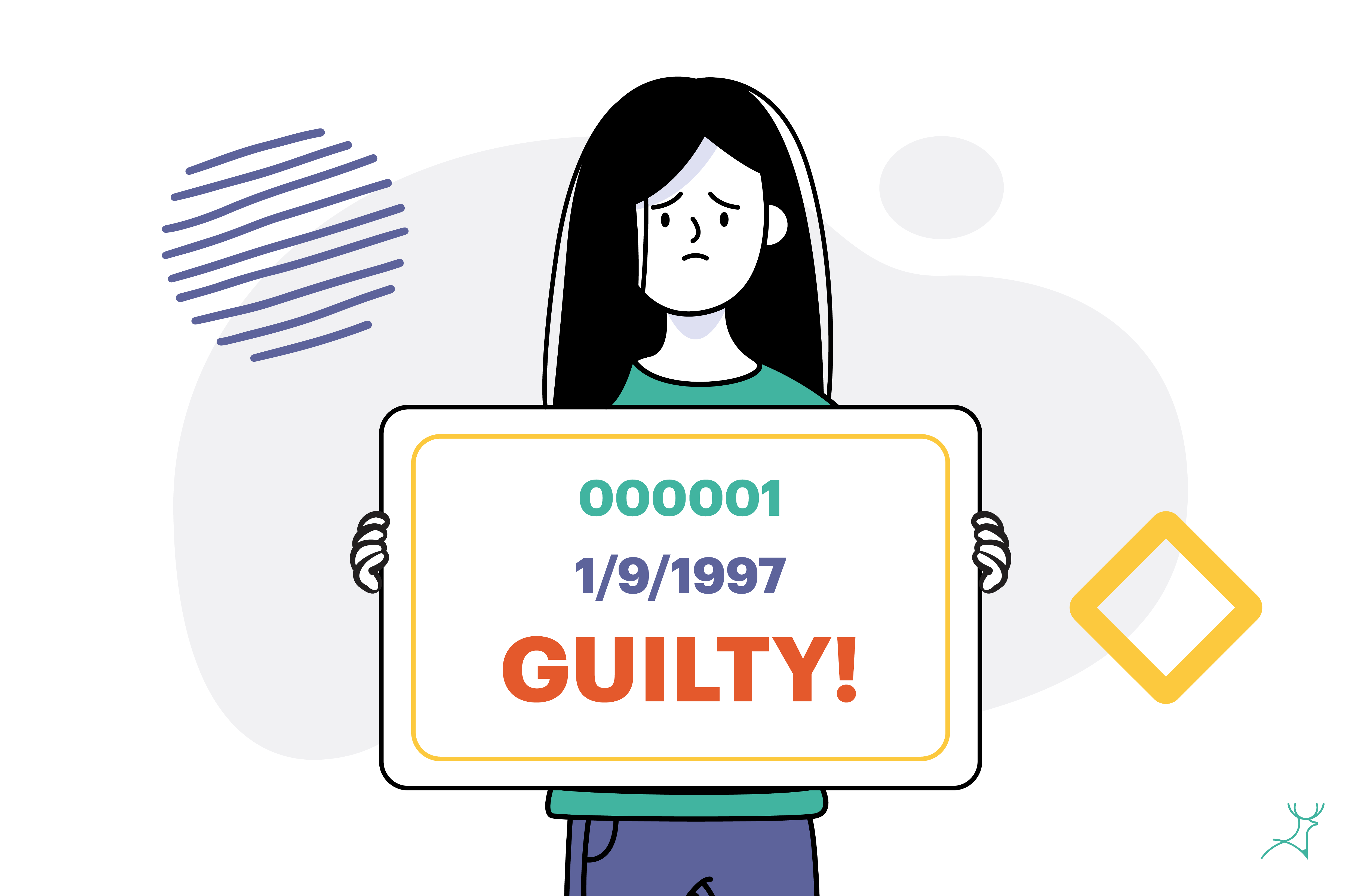 guilty mug shot cartoon