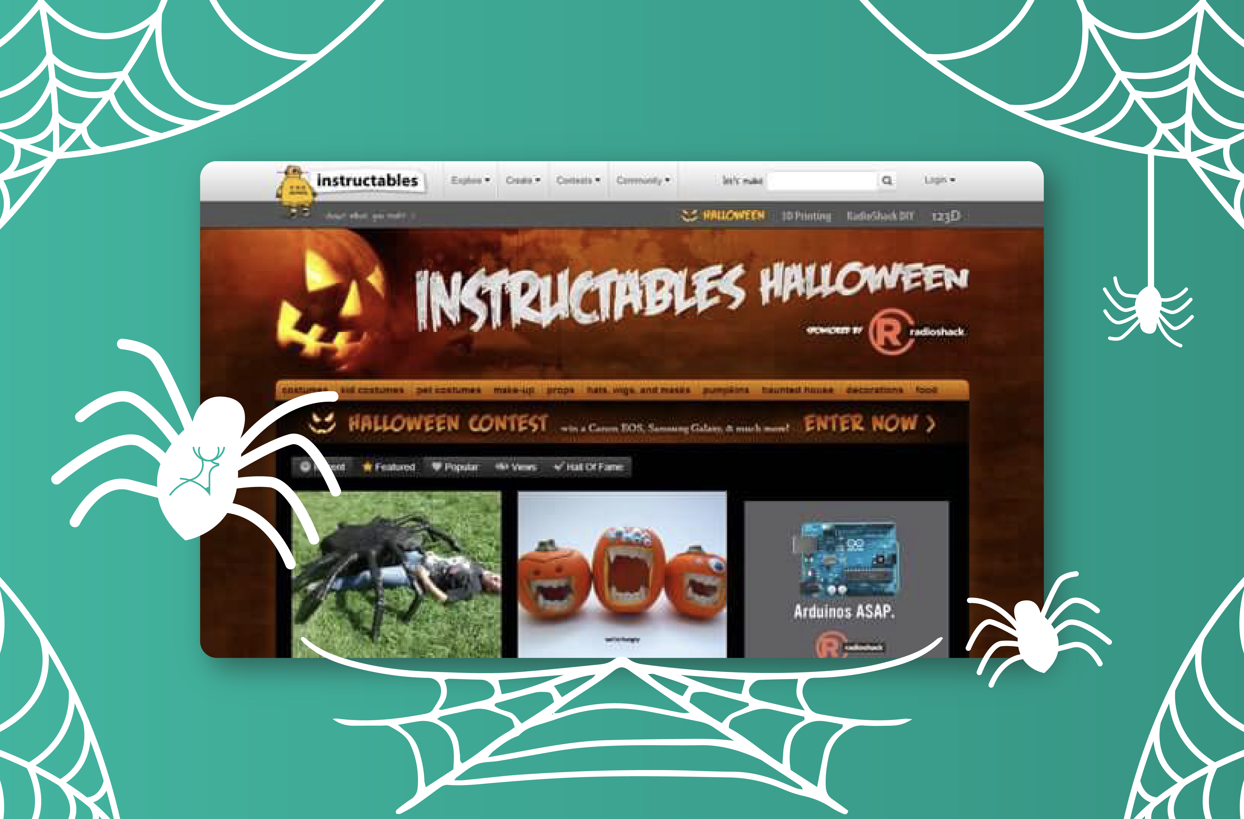 Halloween Website Design Sample