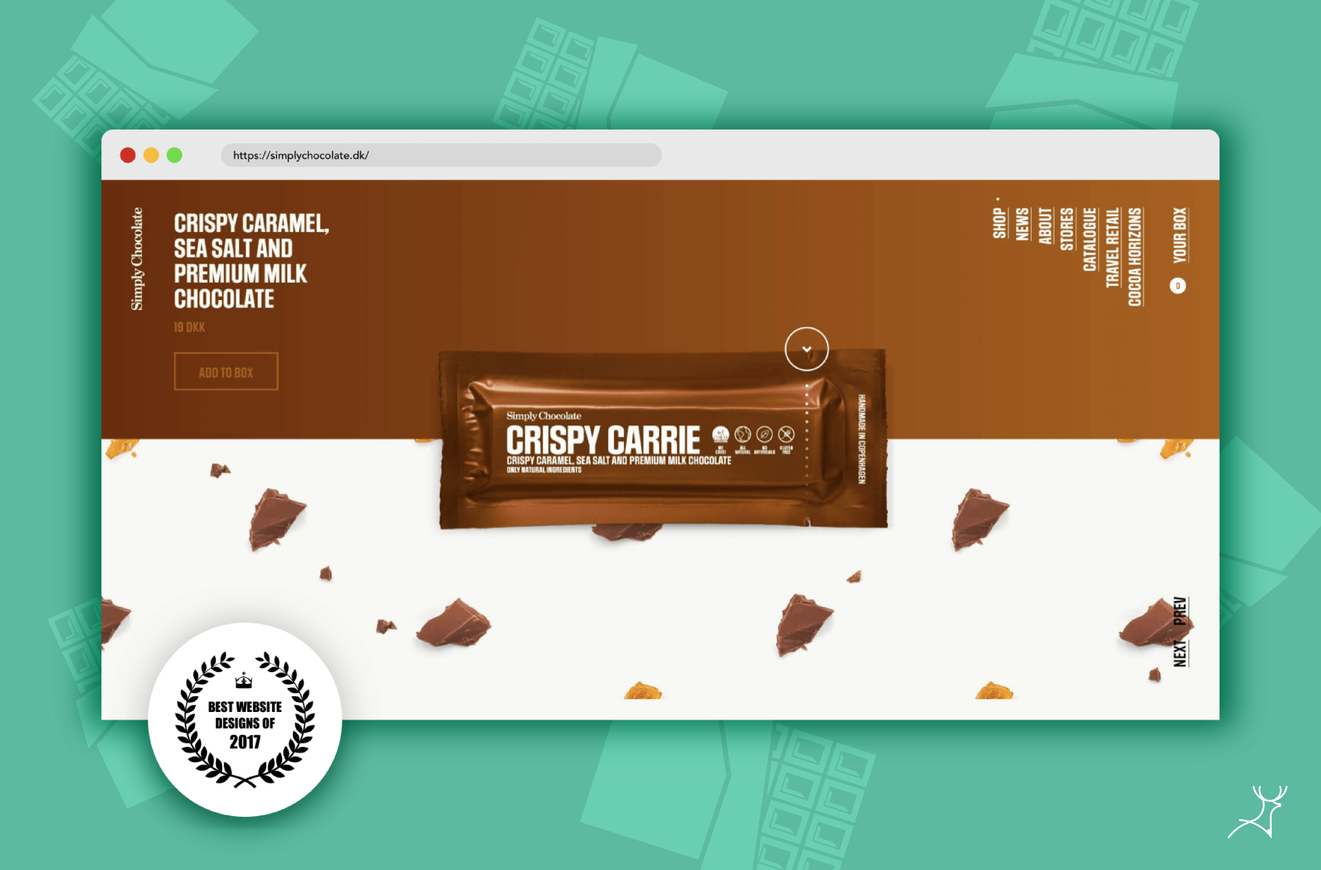 award winning web design samples