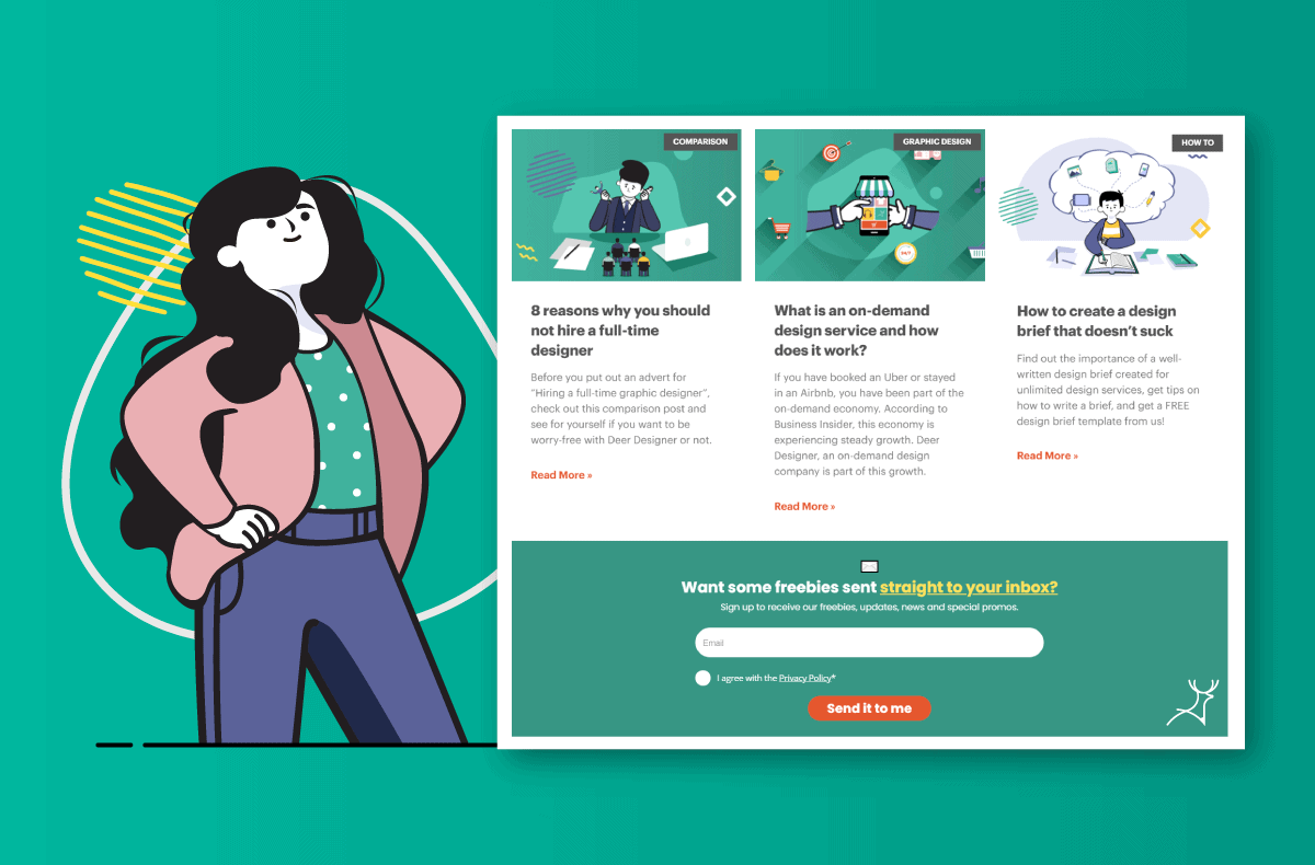 Deer Designer Blog Layout