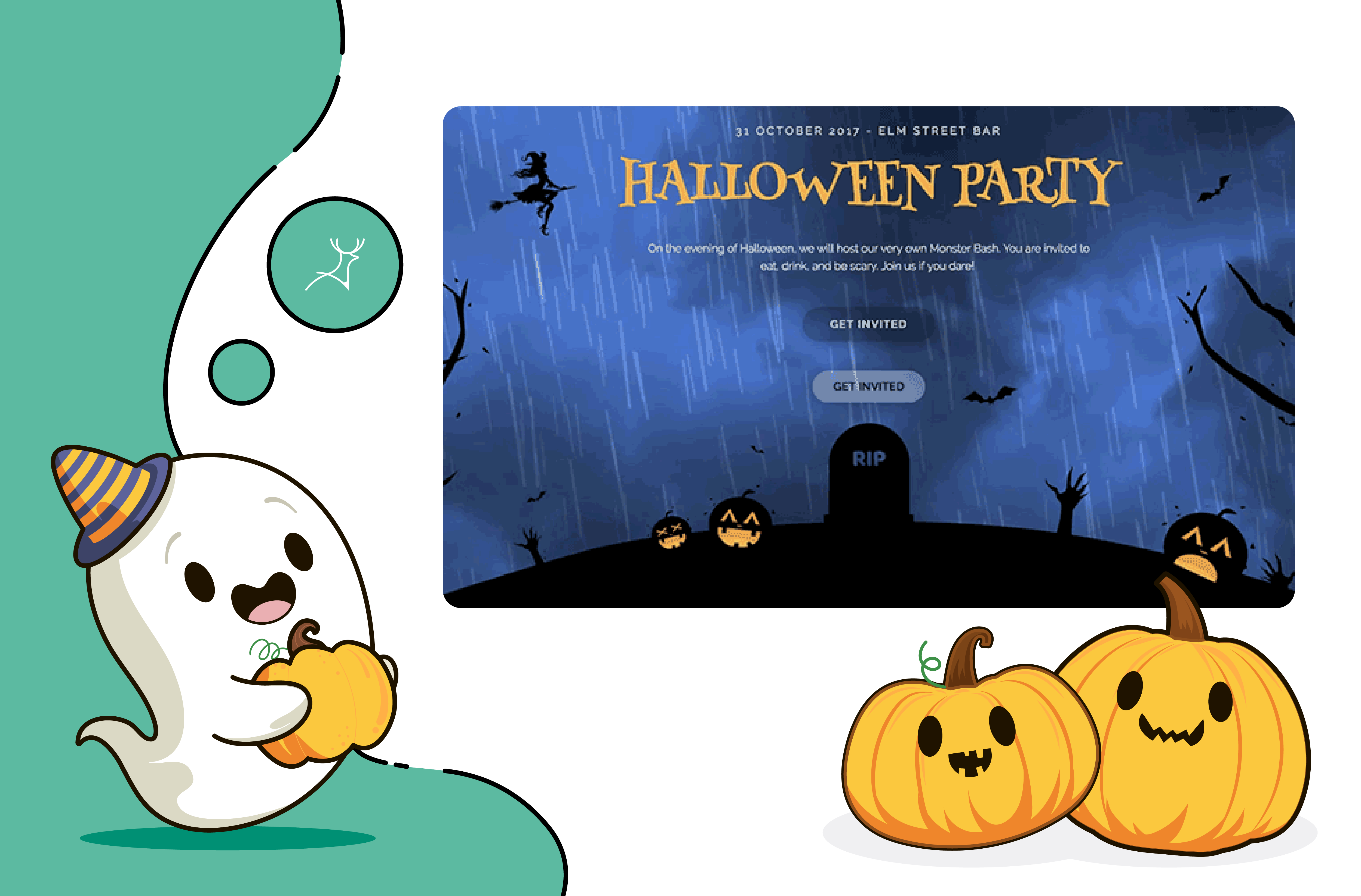 Halloween Website Design Sample