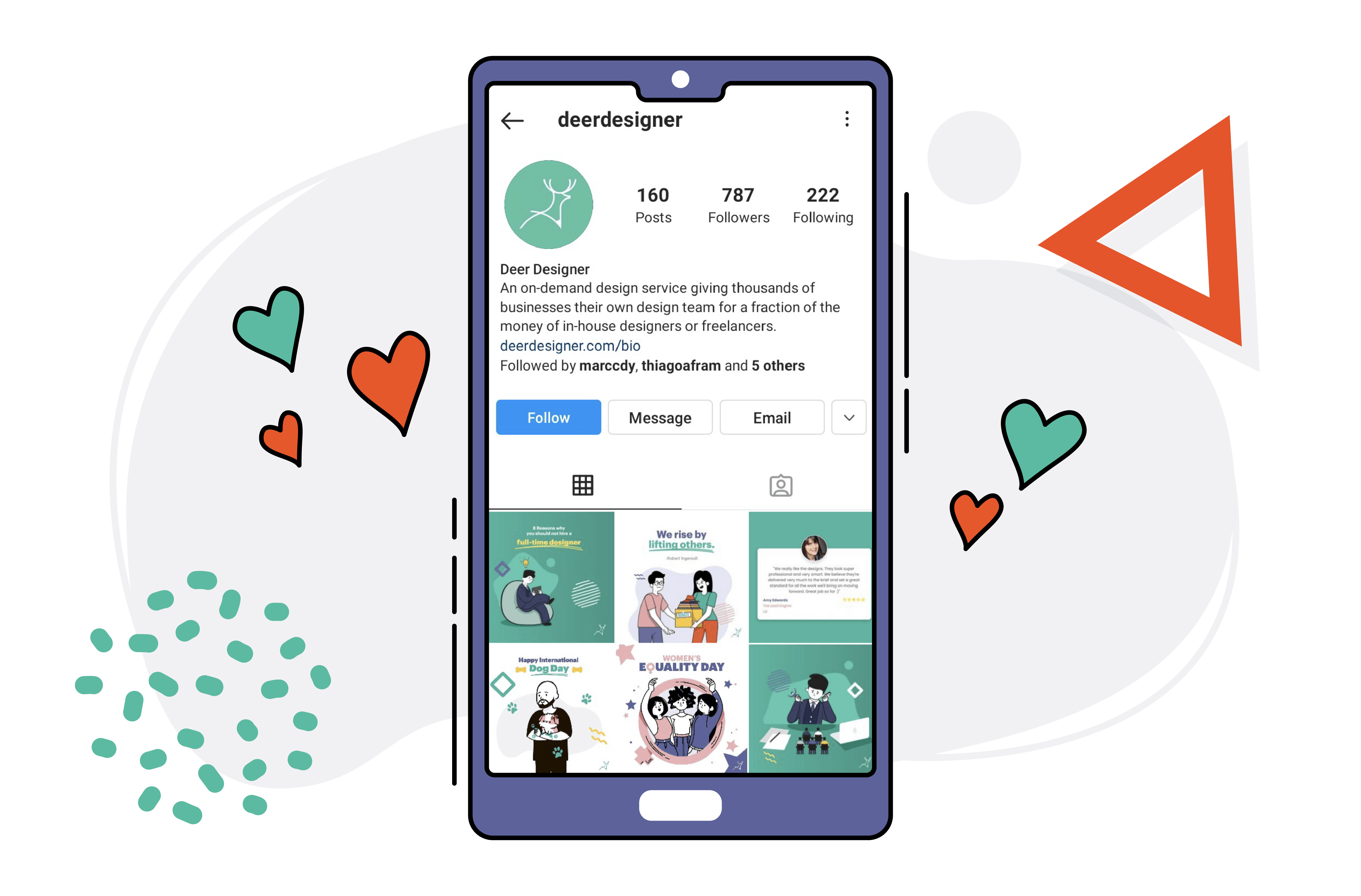 Deer Designer Instagram