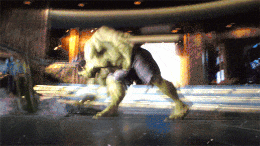 The Hulk Smashing Loki Gif
