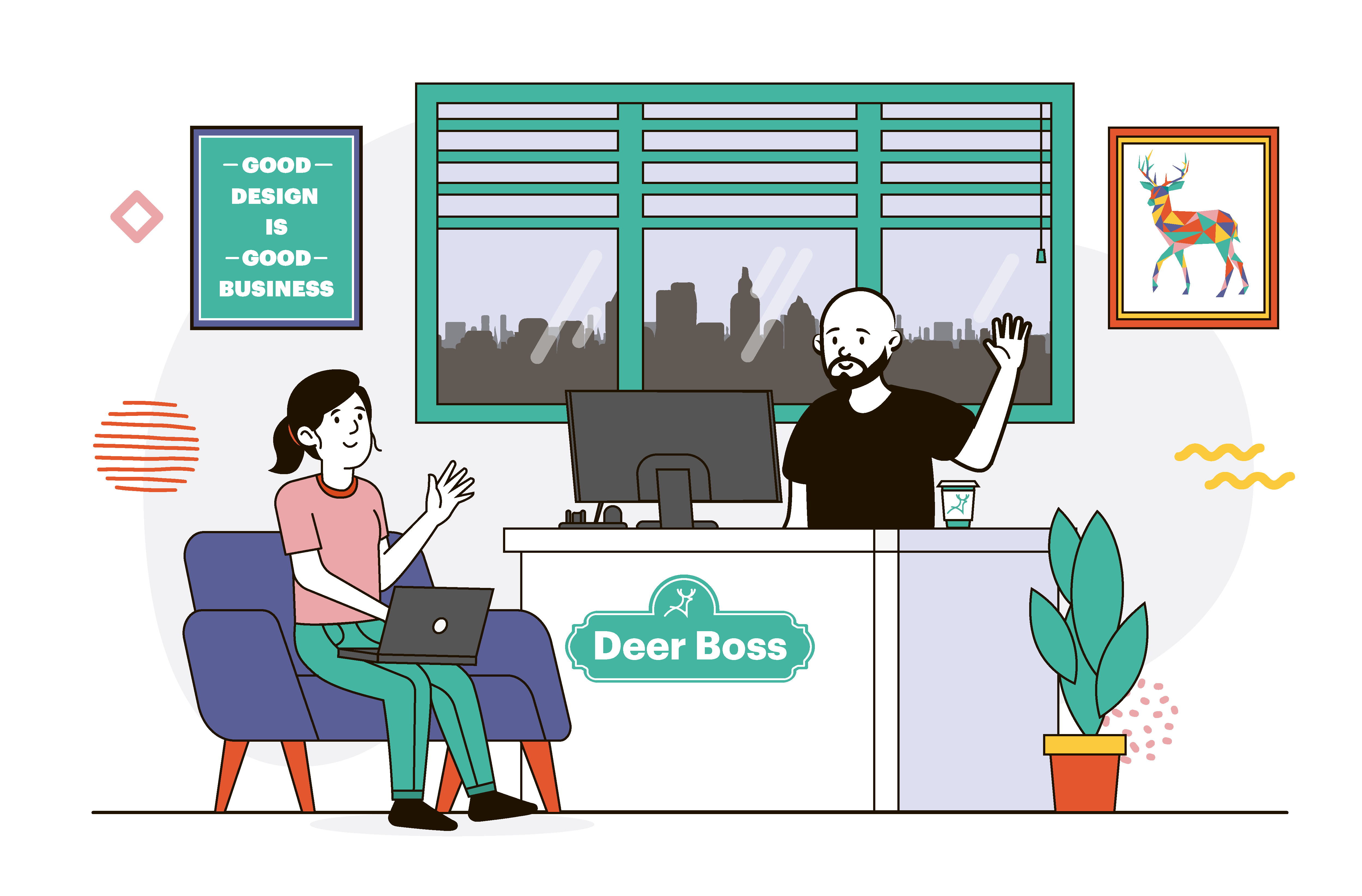 design business space office - founder Thiago office