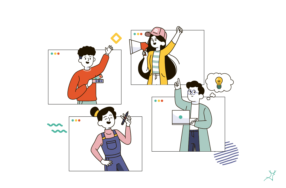 design team work illustration