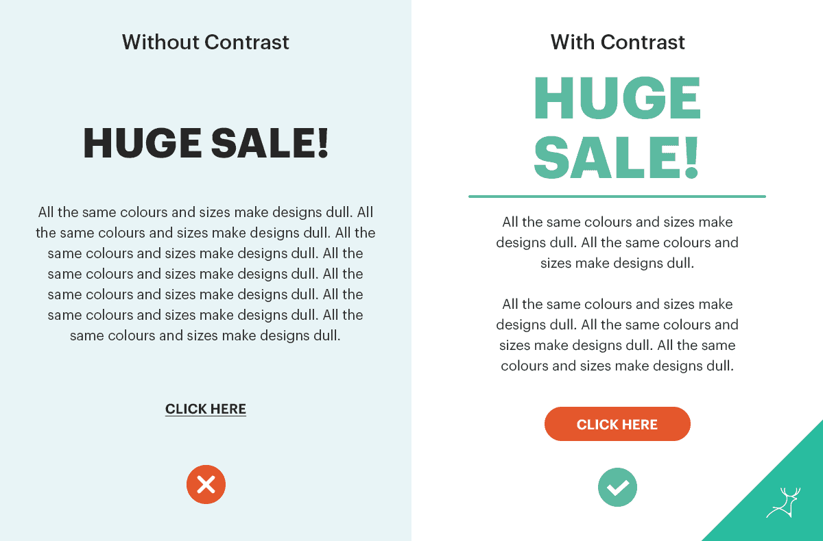 design tips - contrast