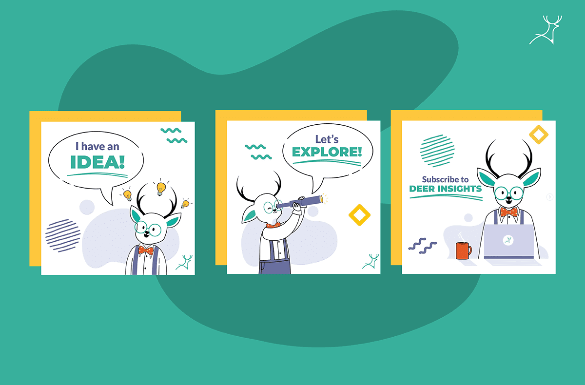 deer designer mascot