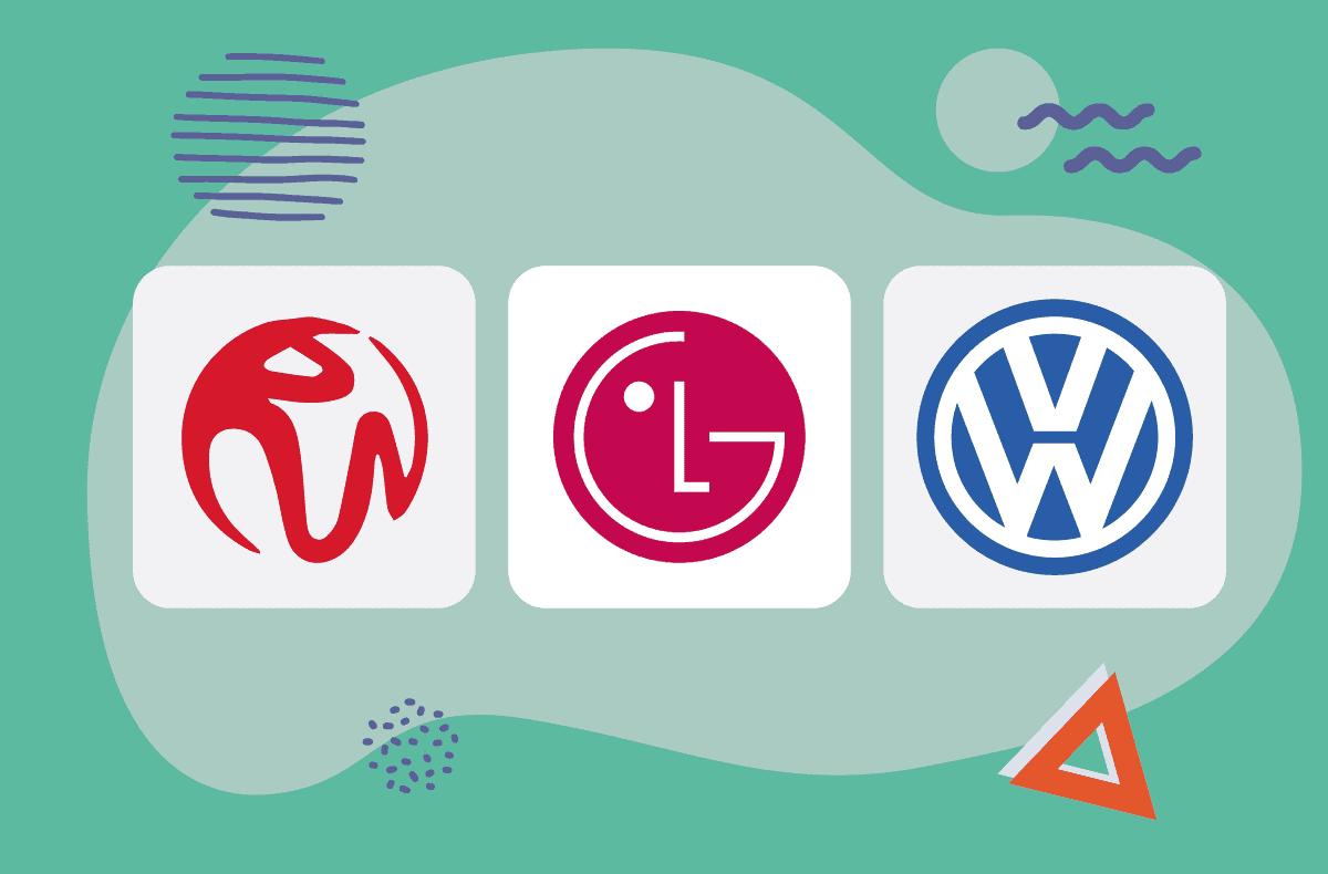 resorts world logo LG electronics logo volkswagen logo