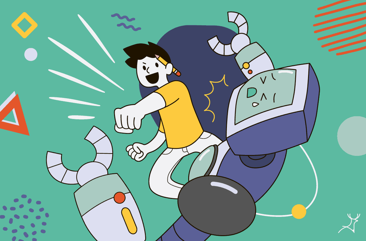 human beating artificial intelligence