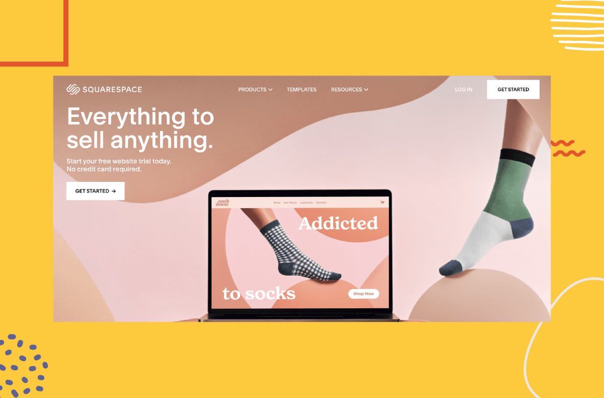web design layout sample - horizontal strips layout