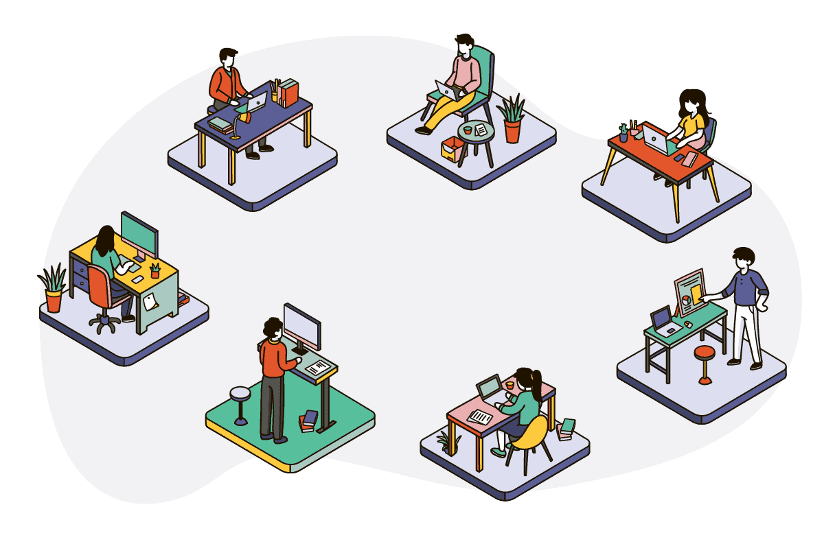 remote offices connected outsourcing
