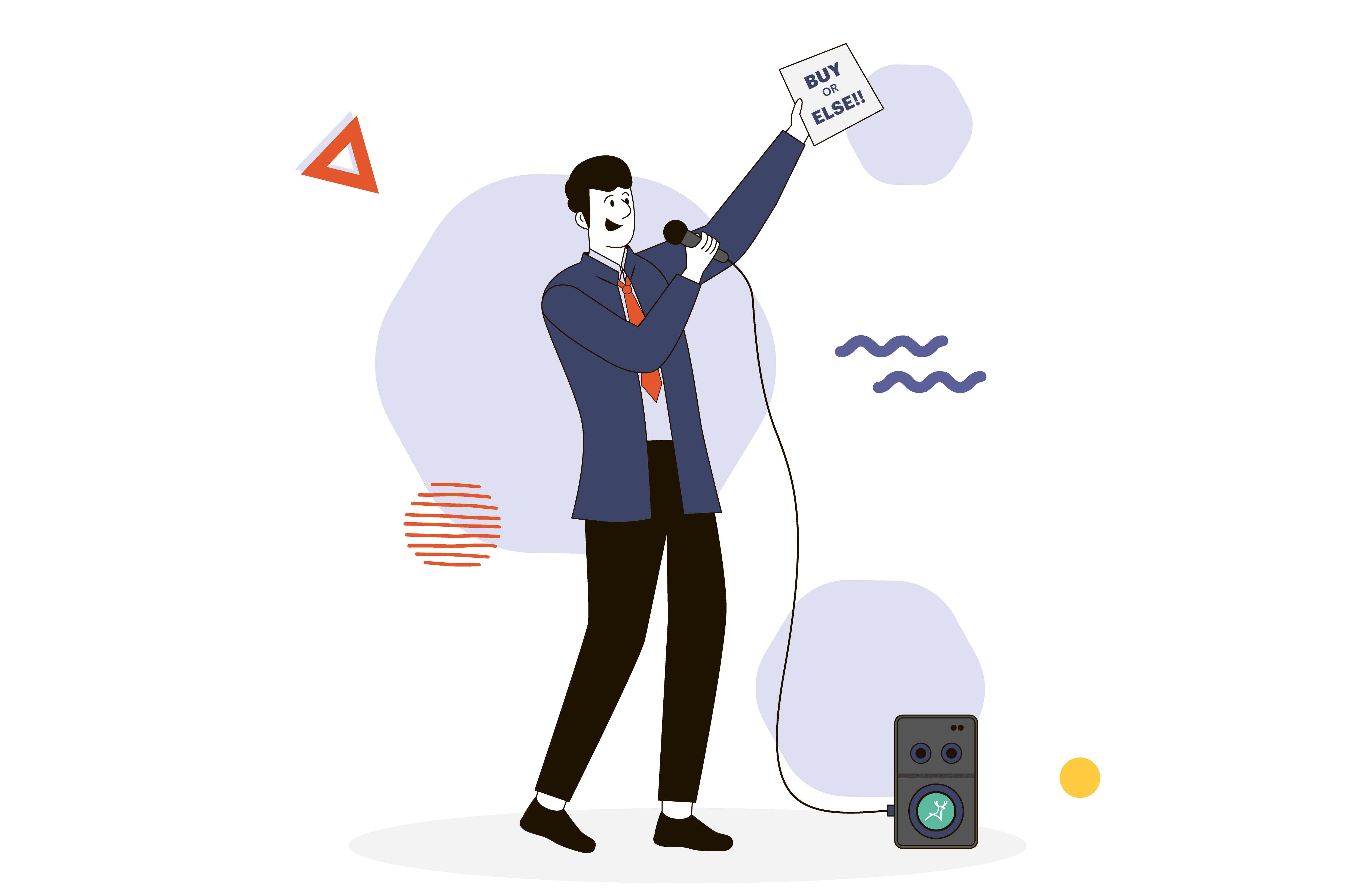 salesperson sales design buy now