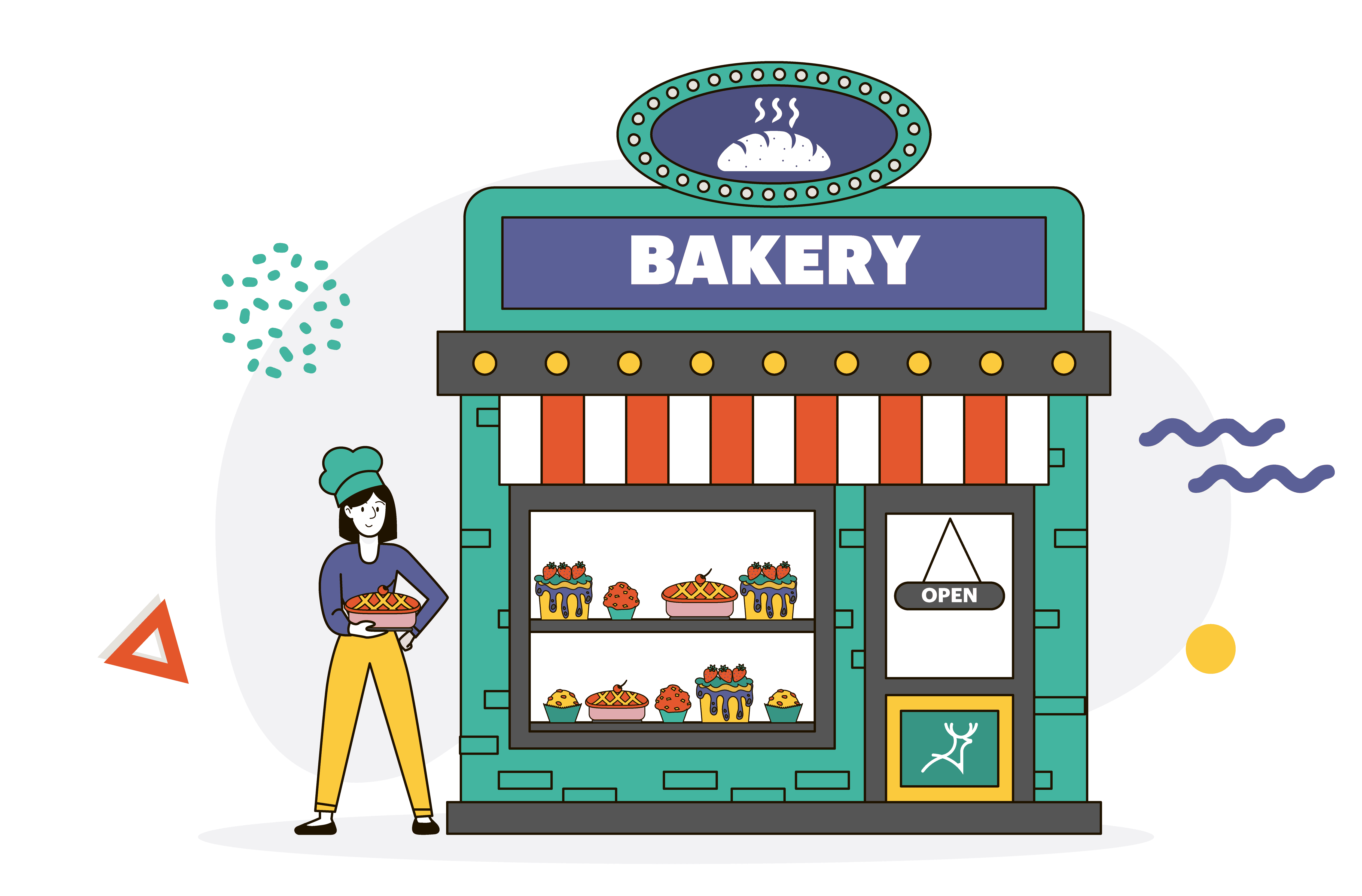 small and medium business bakery